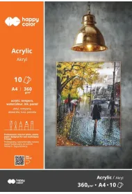 Blok do akrylu Art. A4 360g. 10ark. Happy Color