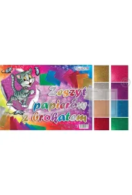 Aliga Zeszyt papier�w kolorowych A4 brokat