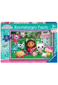 Puzzle dla dzieci 35 Koci Domek Gabi Ravensburger