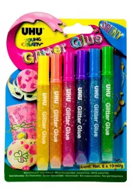 Uhu Klej brokatowy Creative Glitter 6x10g