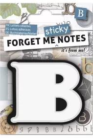 If Forget me sticky. Notes kart samoprzylepne litera B