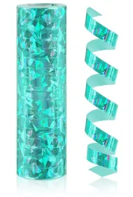 Serpentyna holograficzna turkusowa op.18 szt. Party GODAN PZ-SHTK