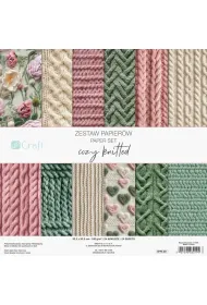 Dalprint dpCraft Zestaw papier�w cozy knitted 30,5x30,5 24 kartki