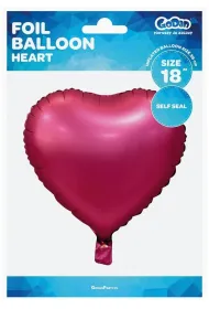Godan Balon foliowy Serce r�owe matowe 45cm