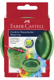 Faber-Castell Pojemnik na wod� clic&go zielono ��ty