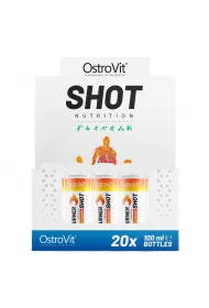 OstroVit Fat Burner Shot bez kofeiny, smak ananasowy Suplement diety 20 x 100 ml