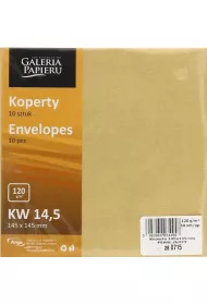 Argo Koperta 14,5x14,5cm NK per�owa z�ota op10szt GALERIA PAPIERU 280715