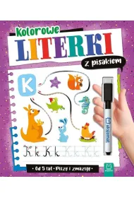 Kolorowe literki z pisakiem. Pisz� i zmazuj�