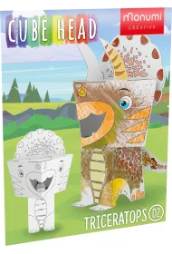 Dino Triceratops Cube Head MCH000110