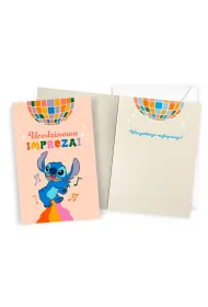 Kukartka Karnet Urodziny Stitch