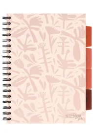 Strigo Ko�ozeszyt Pads B5 Floral be�owy kratka 100 kartek