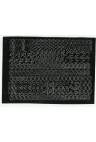 Artdruk Cyfry samoprzylepne 1 cm 8 arkuszy czarne