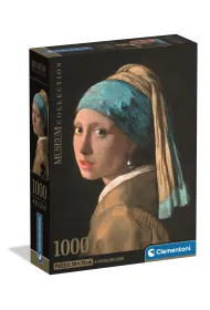 Puzzle 1000 el. Museum Vermeer: Girl With A Pearl Earr Clementoni