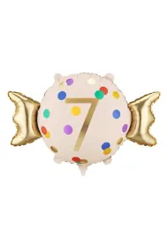 PartyDeco Balon foliowy Cukierek   7  , 61x37 cm, mix  1 op. / 1 szt.
