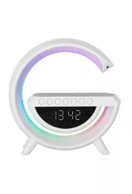 Lampka LED RGB adowarka indukcyjna radio budzik zegar