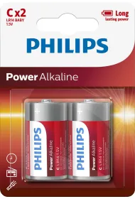 Philips Baterie Baterie LR14 Power Alkaline BPH086 2 szt.