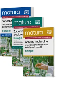 Pakiet Matura 2026. Biologia. Zakres rozszerzony: Teoria do matury. Vademecum, Zadania maturalne z odpowiedziami. Repetytorium, Arkusze maturalne z rozwi�zaniami krok po kroku