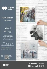 Blok Mix Media Art A5/25K 200g Happy Color