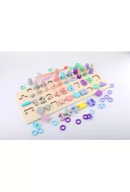 Puzzle Magnetyczna uk�adanka Montessori pastelowa B�czek / Tupiko