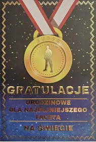 Yeku Karnet Urodziny medal m�skie