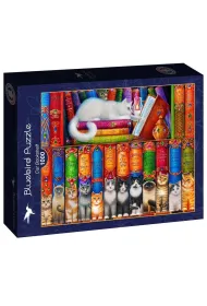 Puzzle 1000 el. Kocia biblioteka Bluebird Puzzle