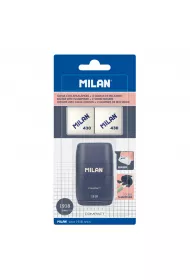 Milan Temper�wko-gumka Compact 1918 + 2 gumki 430 granatowa