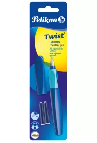Herlitz Pi�ro wieczne Twist M Deep Blue + 2 naboje