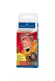 Pitt Artist Pen Manga Shonen Set 6 kolor�w