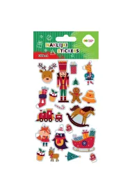 Happy Color Naklejki EFFECT-Xmas Toys 10x20cm