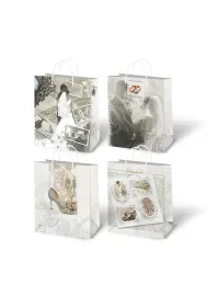 Torebka ozdobna laminowana �lub (22,5x33x9,5cm) mix