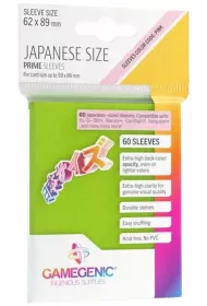 Gamegenic Japanese Size Prime Sleeves Lime 62x89 mm 60 szt.