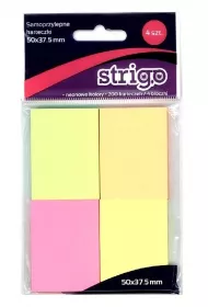 Strigo Karteczki samoprzylepne neonowe 200 kartek