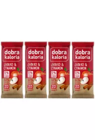 Dobra Kaloria Baton owocowy jabko i cynamon Zestaw 4 x 35 g