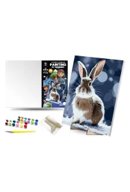 Qbee Malowanie po numerach - Kr�lik Bo 30x40cm