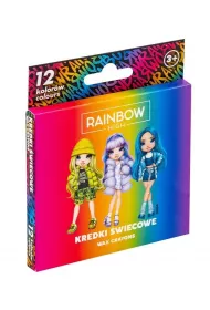 Astra Kredki �wiecowe ok�g�e Rainbow High 12 szt.