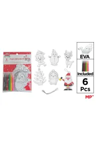 Ozdoby choinkowe do pokolorowania 6 szt Mp Main Paper
