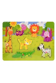 Puzzle Uk�adanka drewno - safari Daffi