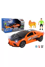 Uliczne szale�stwo - Samoch�d pomara�czowy sport Pro Kids