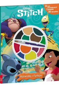 Disney Stitch. Malowanka z farbami
