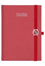 Kalendarz nauczyciela 2024/2025 B5 tygodniowy Kraft czerwony