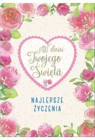 Kukartka Karnet B6 PR-130 Najlepsze �yczenia kwiaty