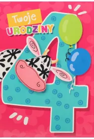 Pan Dragon Karnet B6 Twoje 4 Urodziny
