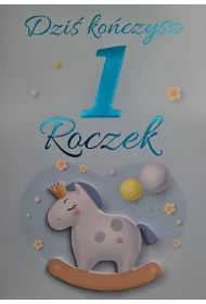 Yeku Karnet Urodziny Roczek ch�opiec