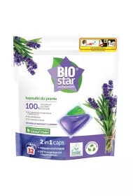 Biostar Ekologiczne kapsuki 2 in 1 do prania tkanin biaych i kolorowych 32 szt.