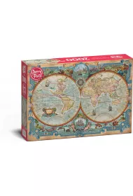 Puzzle 2000 el. CherryPazzi Great Discoveries World Map 50125
