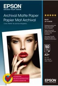 Epson Papier $ Archival Matte Paper 50 Arkuszy 192 g/m  A3+
