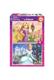 Puzzle 2x48 el. Zapl�tani Kopciuszek Educa