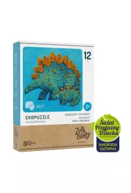 Ekopuzzle 12 x 2 el. Dinozaury i ich dzieci Muduko