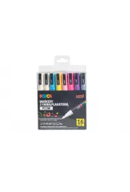 Uni Mitsubishi Pencil Markery PC-3M Posca Uni 16 szt.