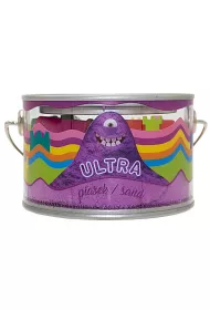 Ultra Piasek fioletowy - puszka 200g + 5 foremek Zamek Epee